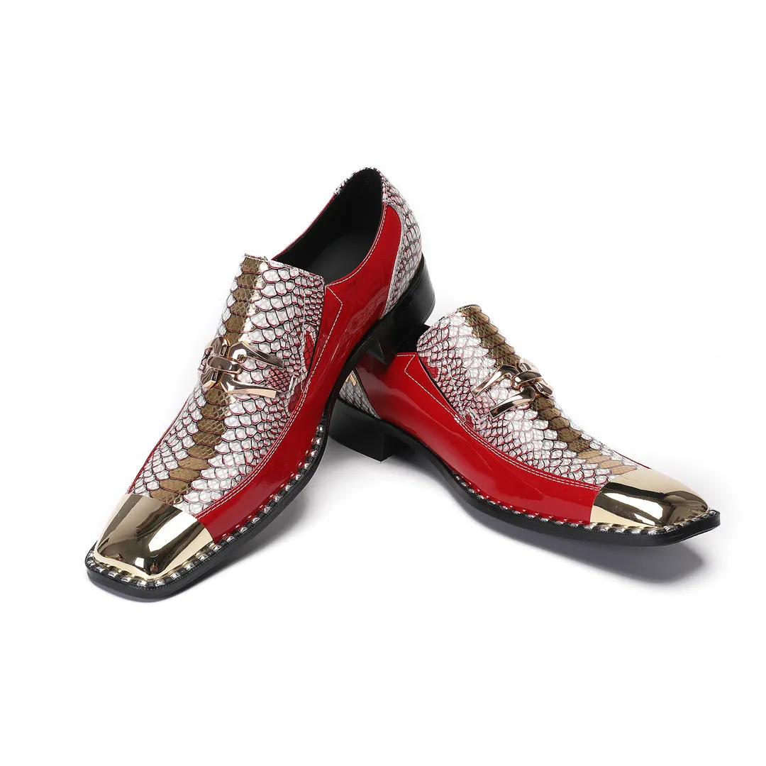 2024 new Doudou shoes men's genuine leather Korean version brand lazy shoes natal year red casual men's shoes are trendy