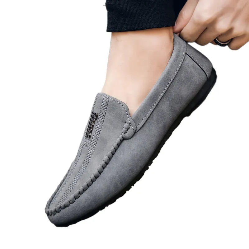 2024 new men's shoes summer loafers men's casual shoes Korean version low-top foot-fitting lazy shoes Doudou trendy shoes