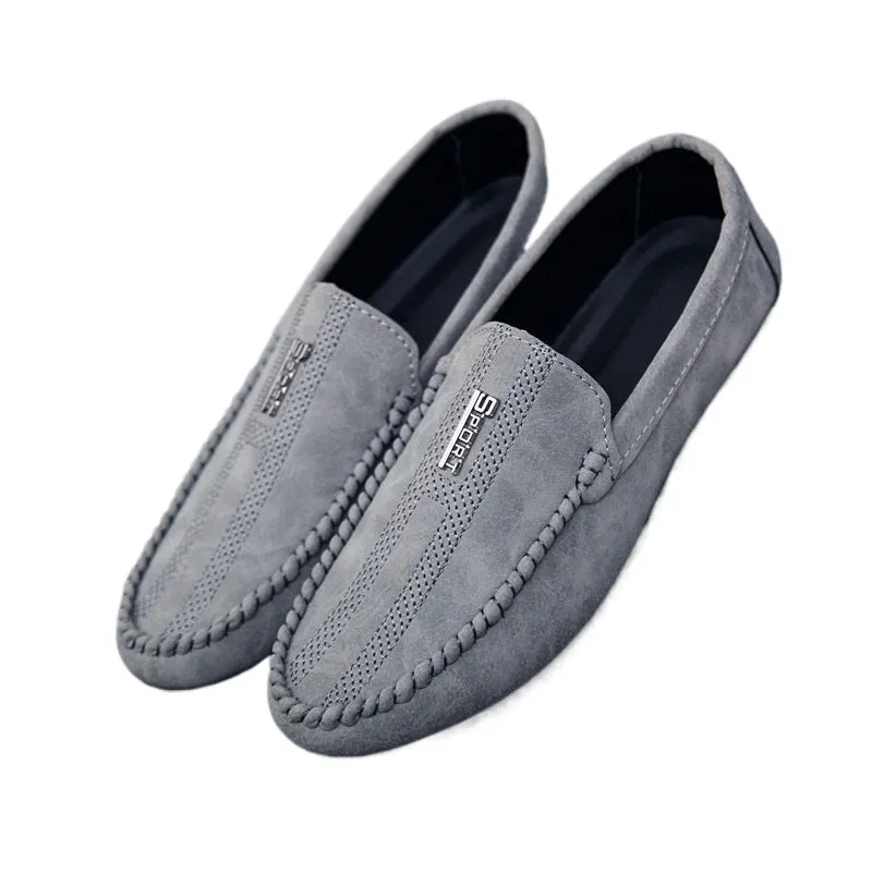 2024 new men's shoes summer loafers men's casual shoes Korean version low-top foot-fitting lazy shoes Doudou trendy shoes