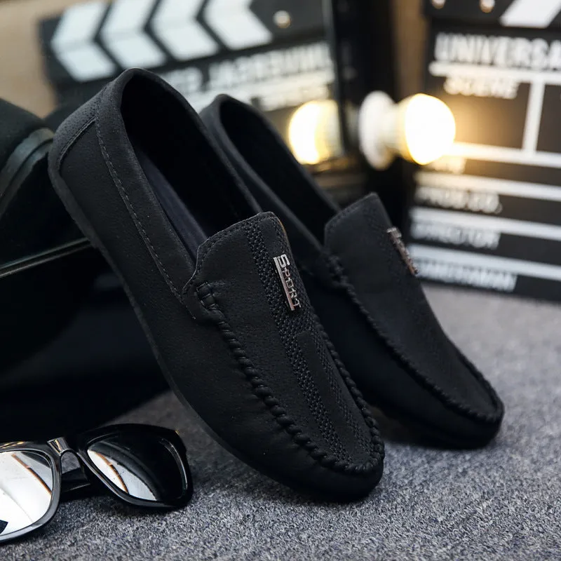 2024 new men's shoes summer loafers men's casual shoes Korean version low-top foot-fitting lazy shoes Doudou trendy shoes