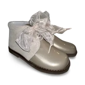 Andanines Girls Sparkle Boots Taupe