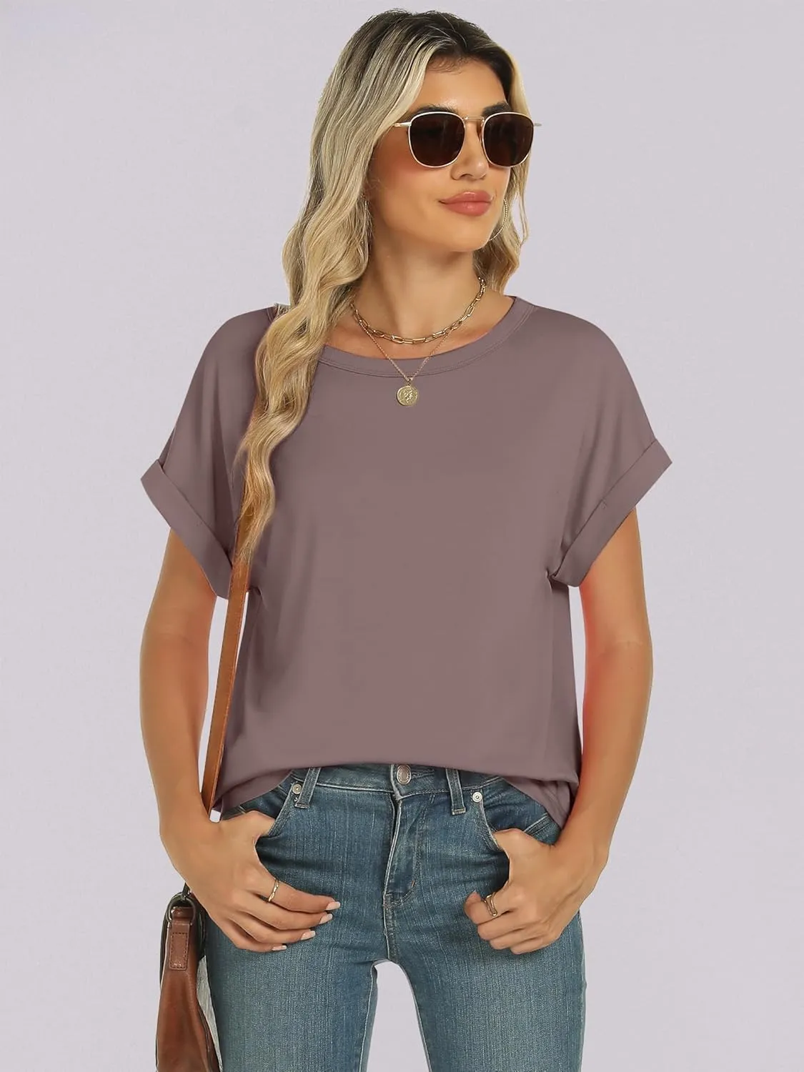 ANRABESS Oversized Tshirts for Women Summer Tops Short Sleeve Casual Loose Basic Tee Shirt Cute Outfits 2025 Trendy Clothes