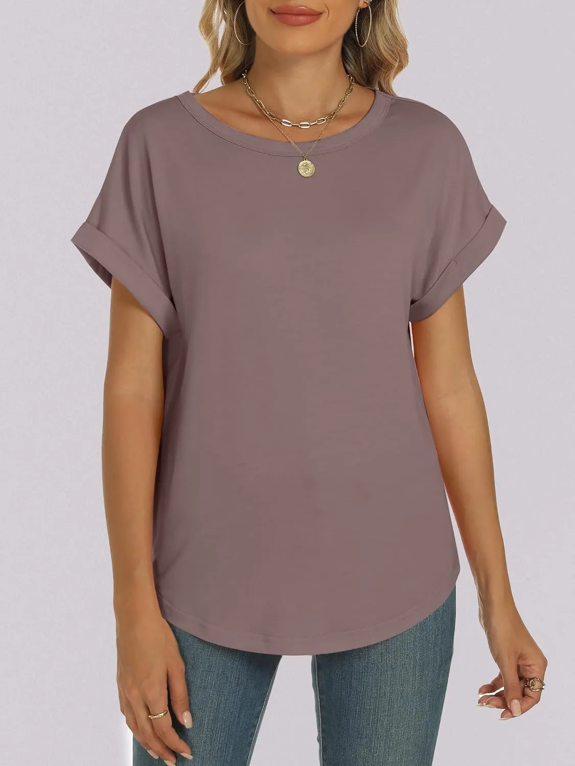 ANRABESS Oversized Tshirts for Women Summer Tops Short Sleeve Casual Loose Basic Tee Shirt Cute Outfits 2025 Trendy Clothes