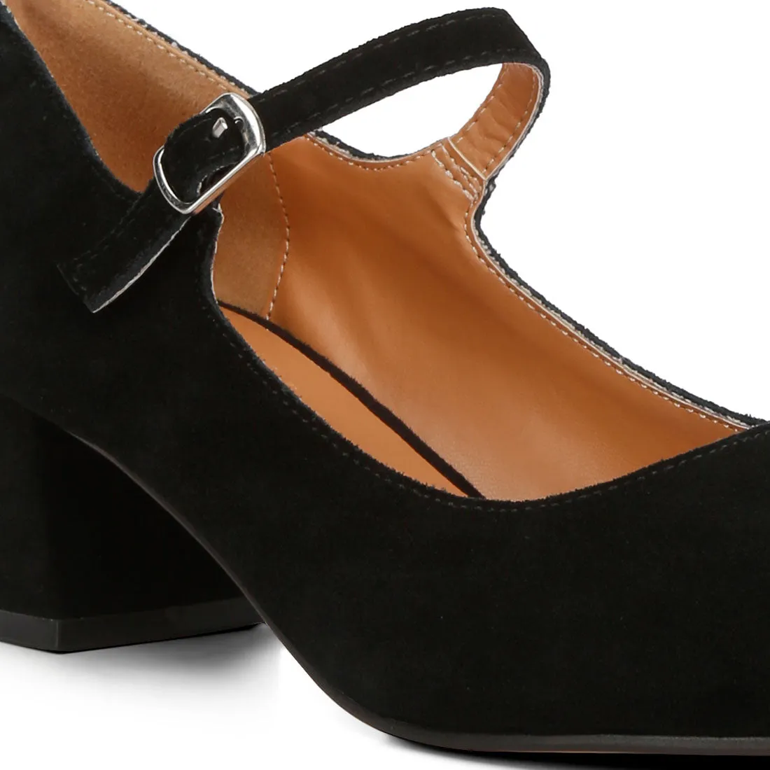 Block Heel Mary Janes
