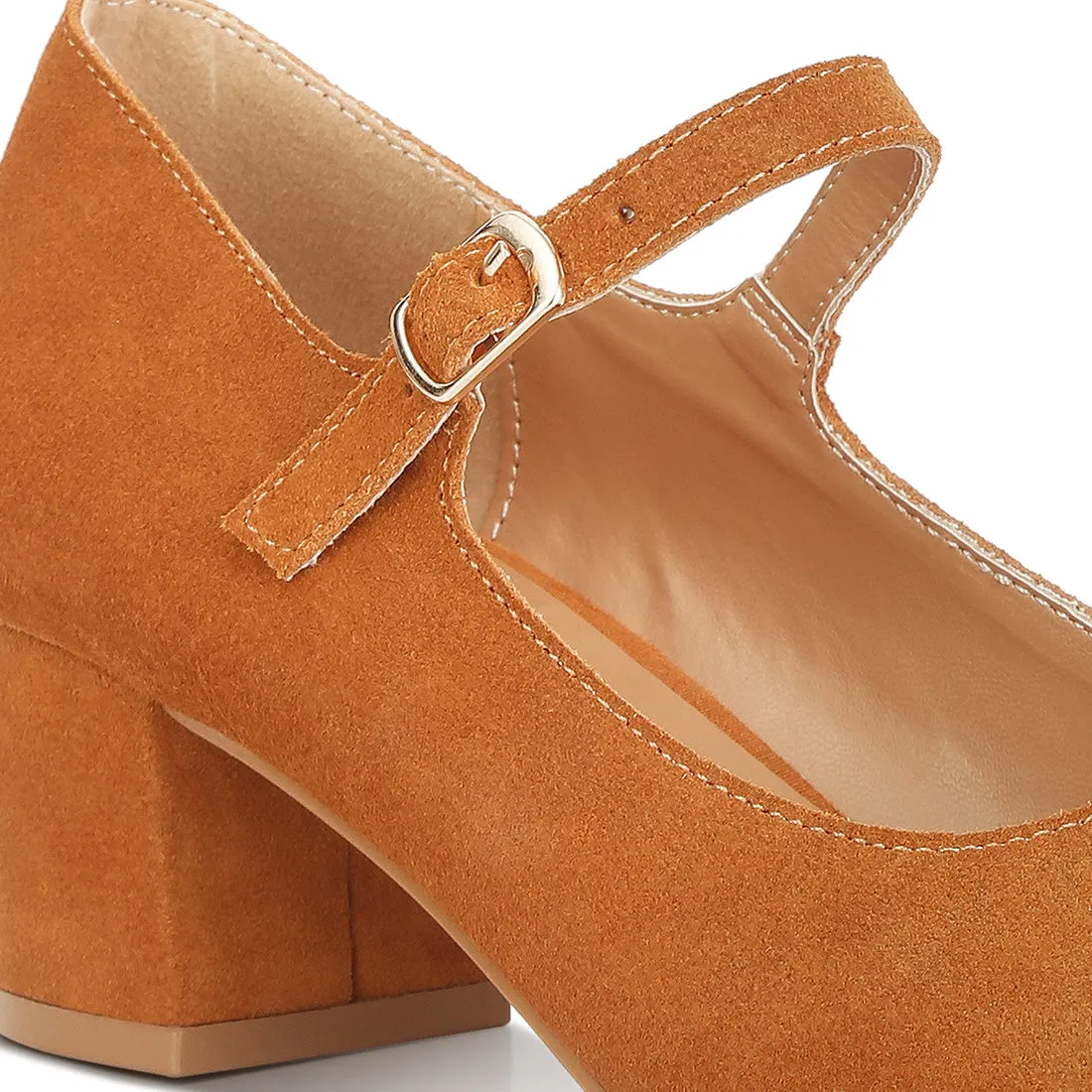 Block Heel Mary Janes