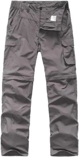 Boys Cargo Pants Kids' Hiking Quick Dry Lightweight Convertible Youth Waterproof Outdoor Camping Fishing Scout Pants