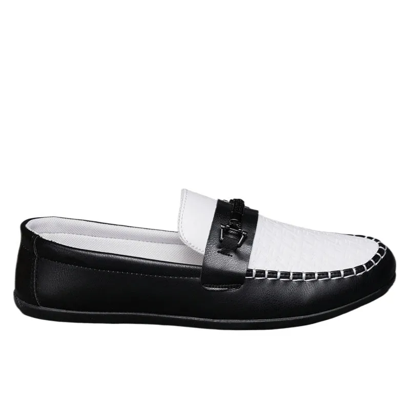 British 2024 Dress Spring Men's Business Fashion Korean Shoes Leather Shoes Men's Loafu Doudou Shoes Men's Soft Sole
