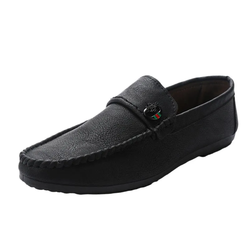 British 2024 new breathable lazy loafers one pedal summer Korean version fashion versatile Doudou shoes men's casual