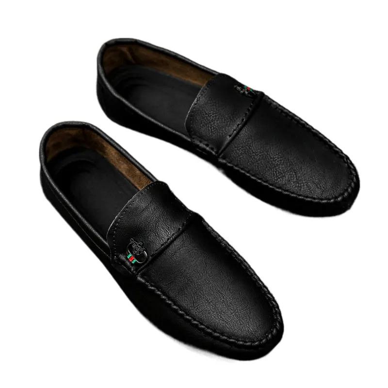 British 2024 new breathable lazy loafers one pedal summer Korean version fashion versatile Doudou shoes men's casual