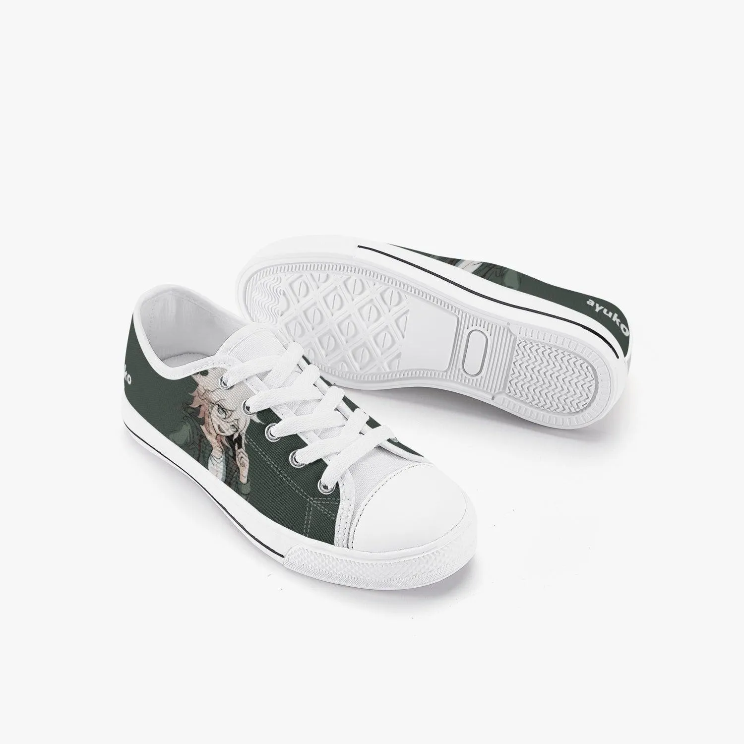 Danganronpa Nagito Komaeda Kids A-Star Low Anime Shoes