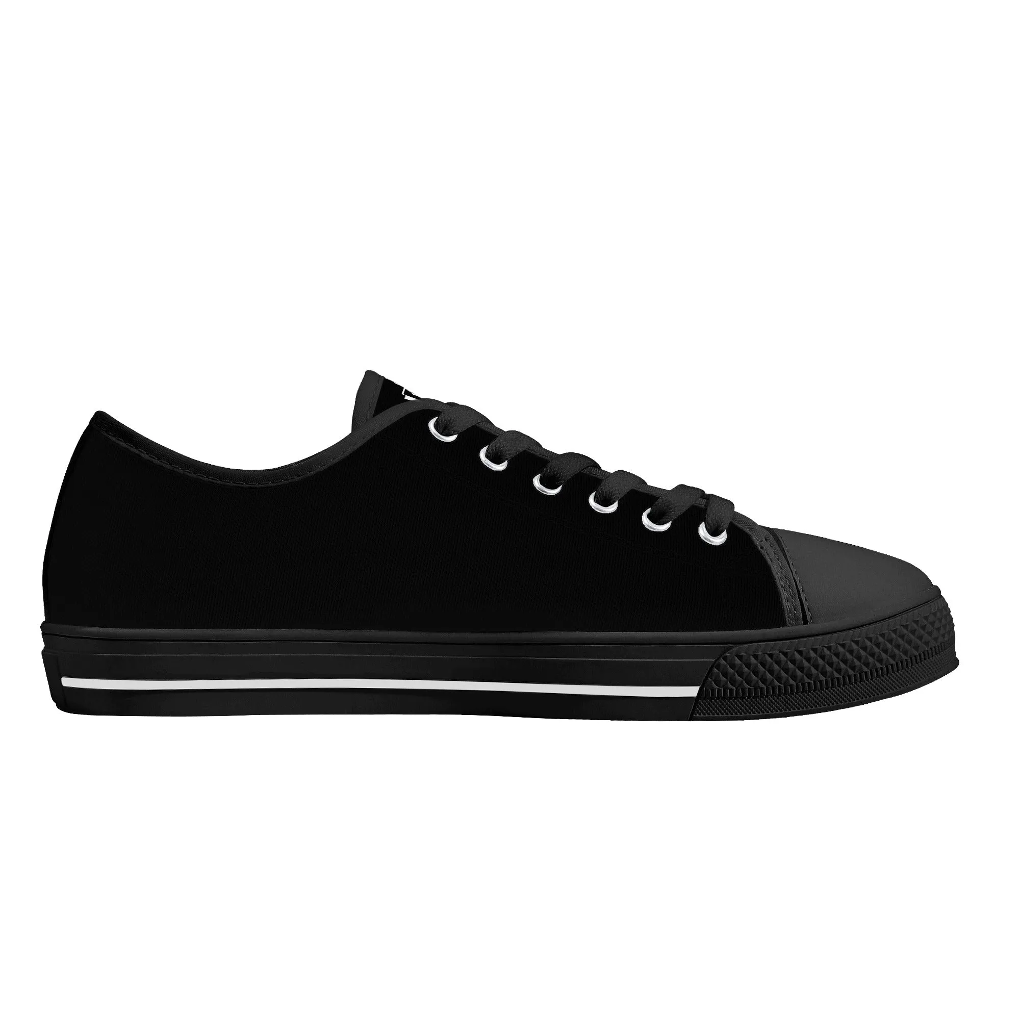DJMD Womens Low Top Canvas Shoes - Customized Tongue