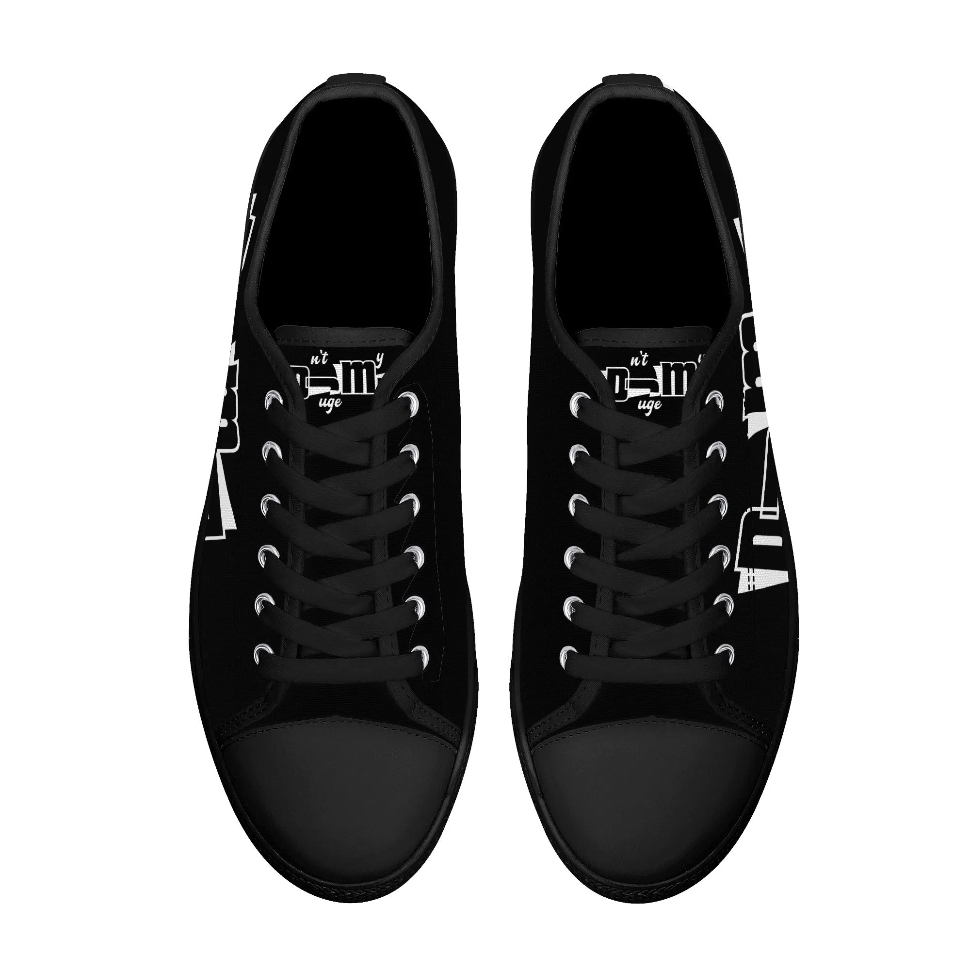 DJMD Womens Low Top Canvas Shoes - Customized Tongue