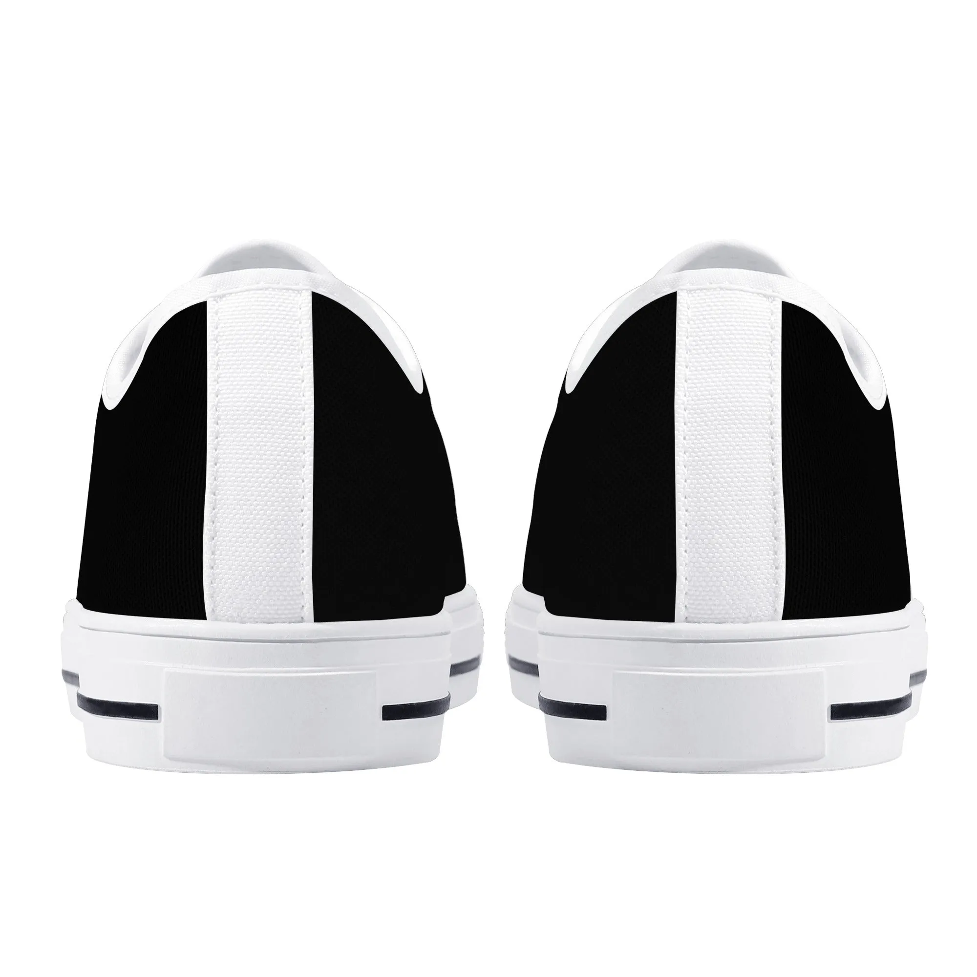 DJMD Womens Low Top Canvas Shoes - Customized Tongue