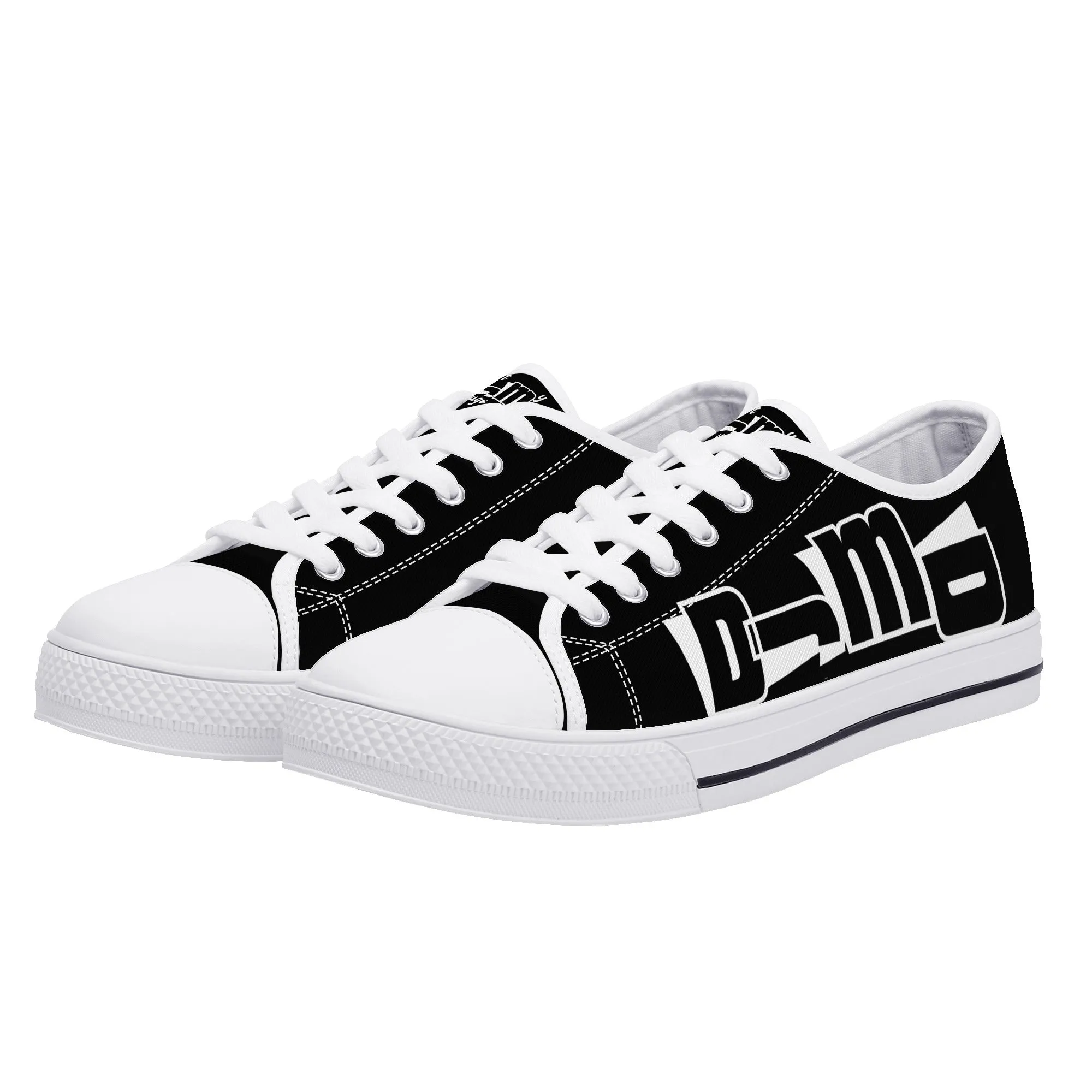 DJMD Womens Low Top Canvas Shoes - Customized Tongue