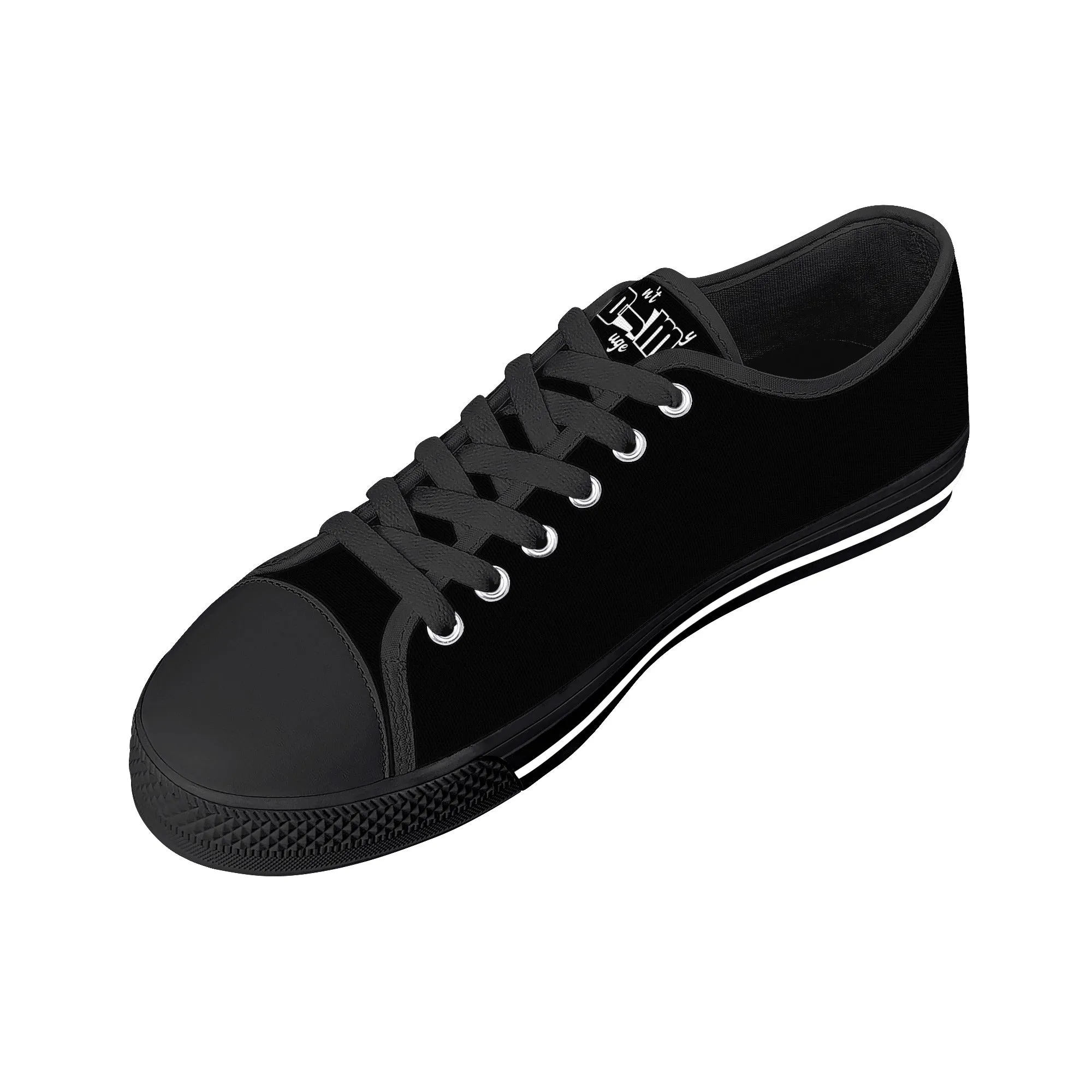 DJMD Womens Low Top Canvas Shoes - Customized Tongue