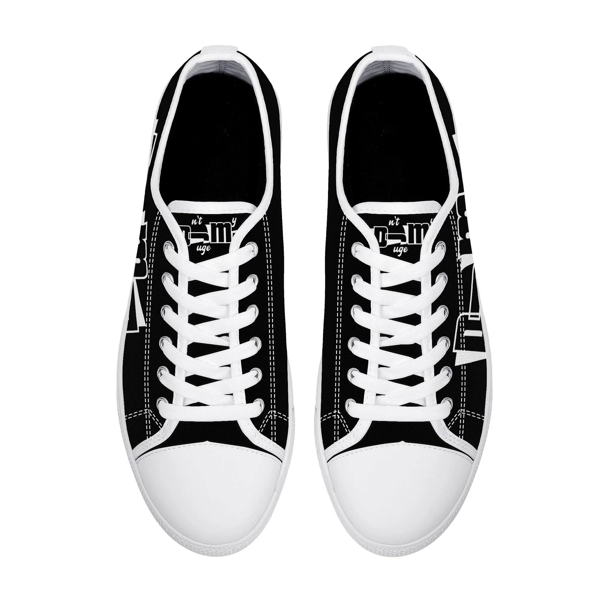 DJMD Womens Low Top Canvas Shoes - Customized Tongue