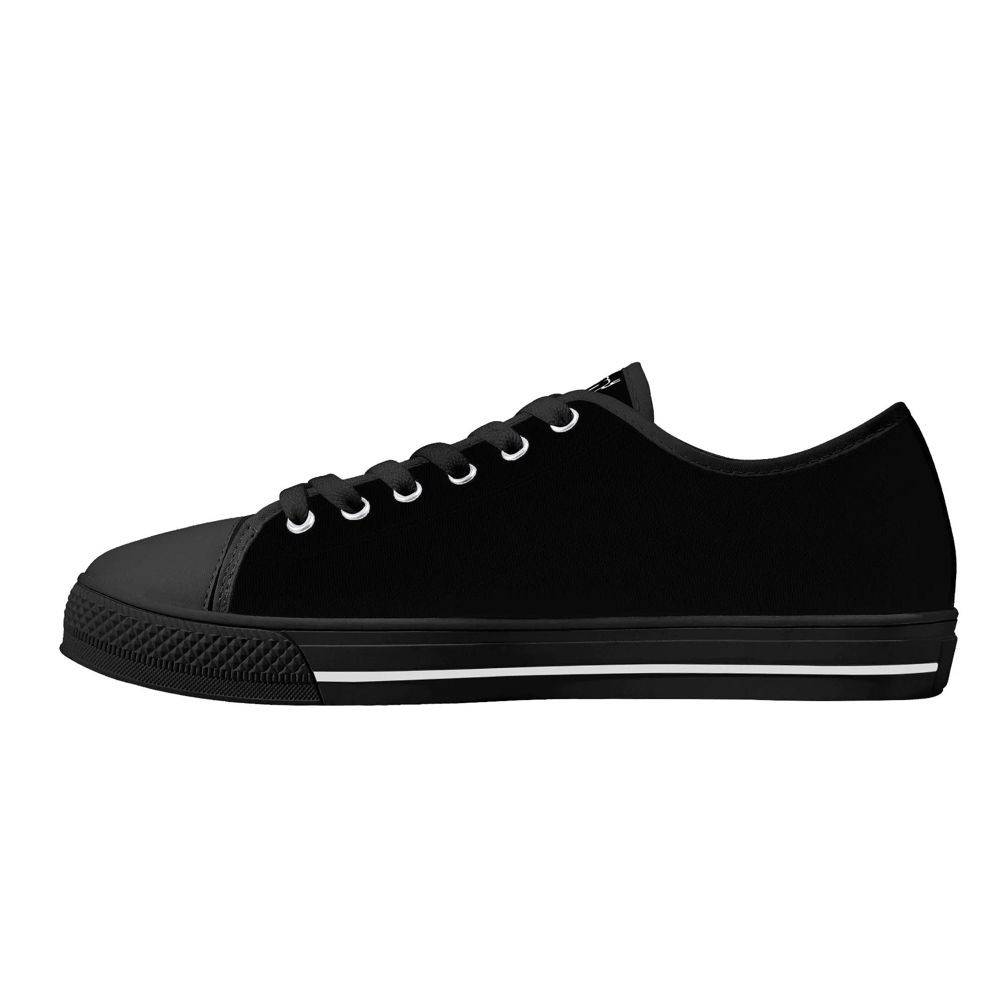 DJMD Womens Low Top Canvas Shoes - Customized Tongue