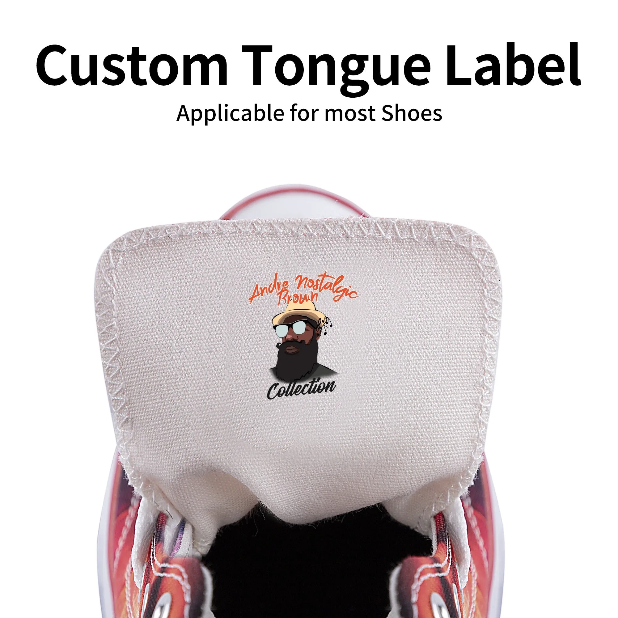 DJMD Womens Low Top Canvas Shoes - Customized Tongue