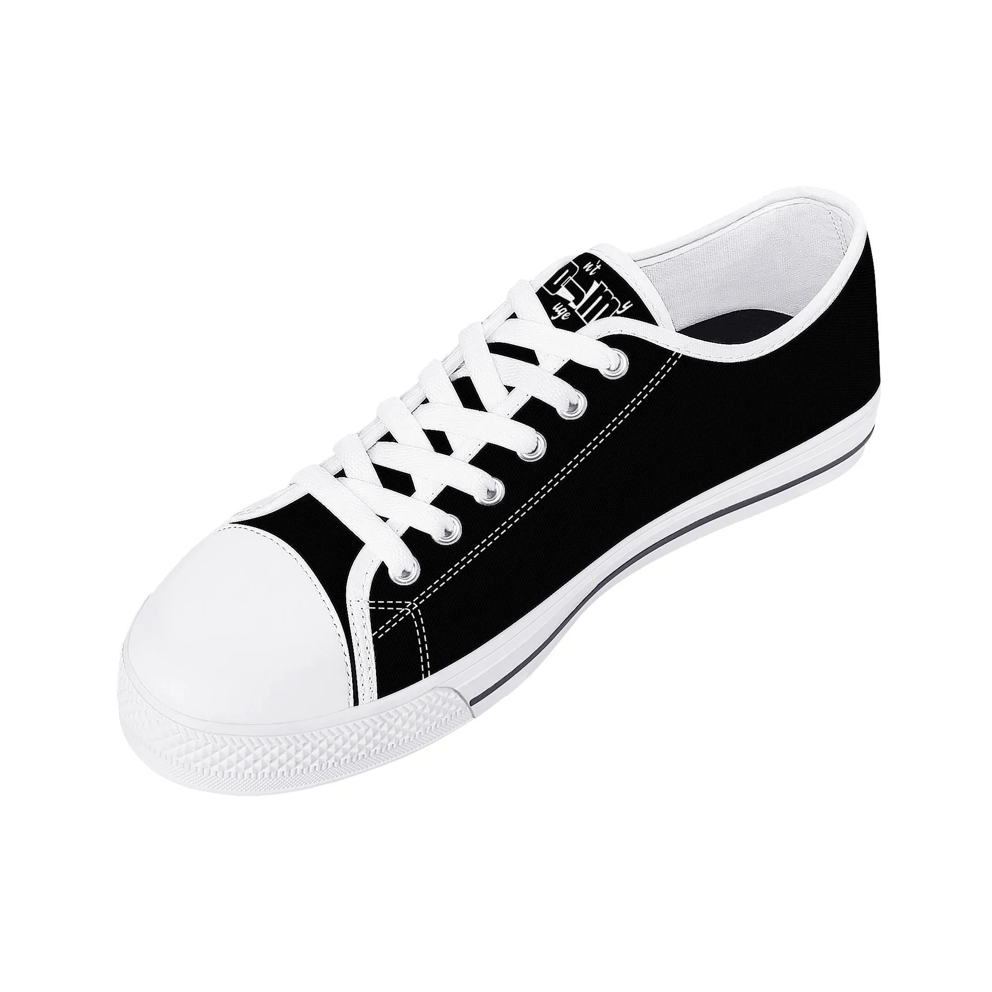 DJMD Womens Low Top Canvas Shoes - Customized Tongue