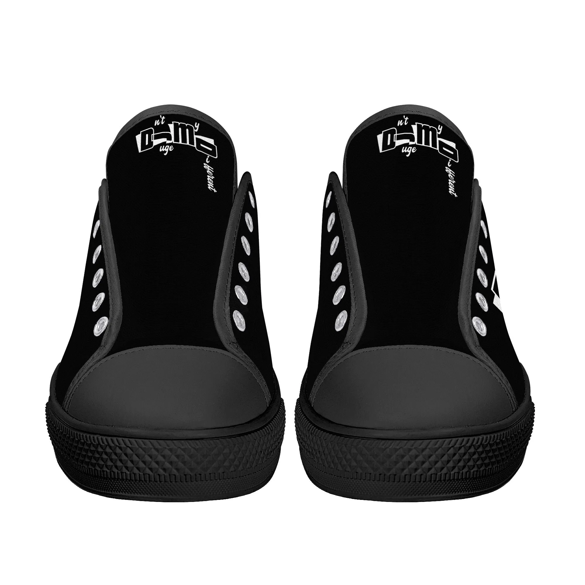 DJMD Womens Low Top Canvas Shoes - Customized Tongue