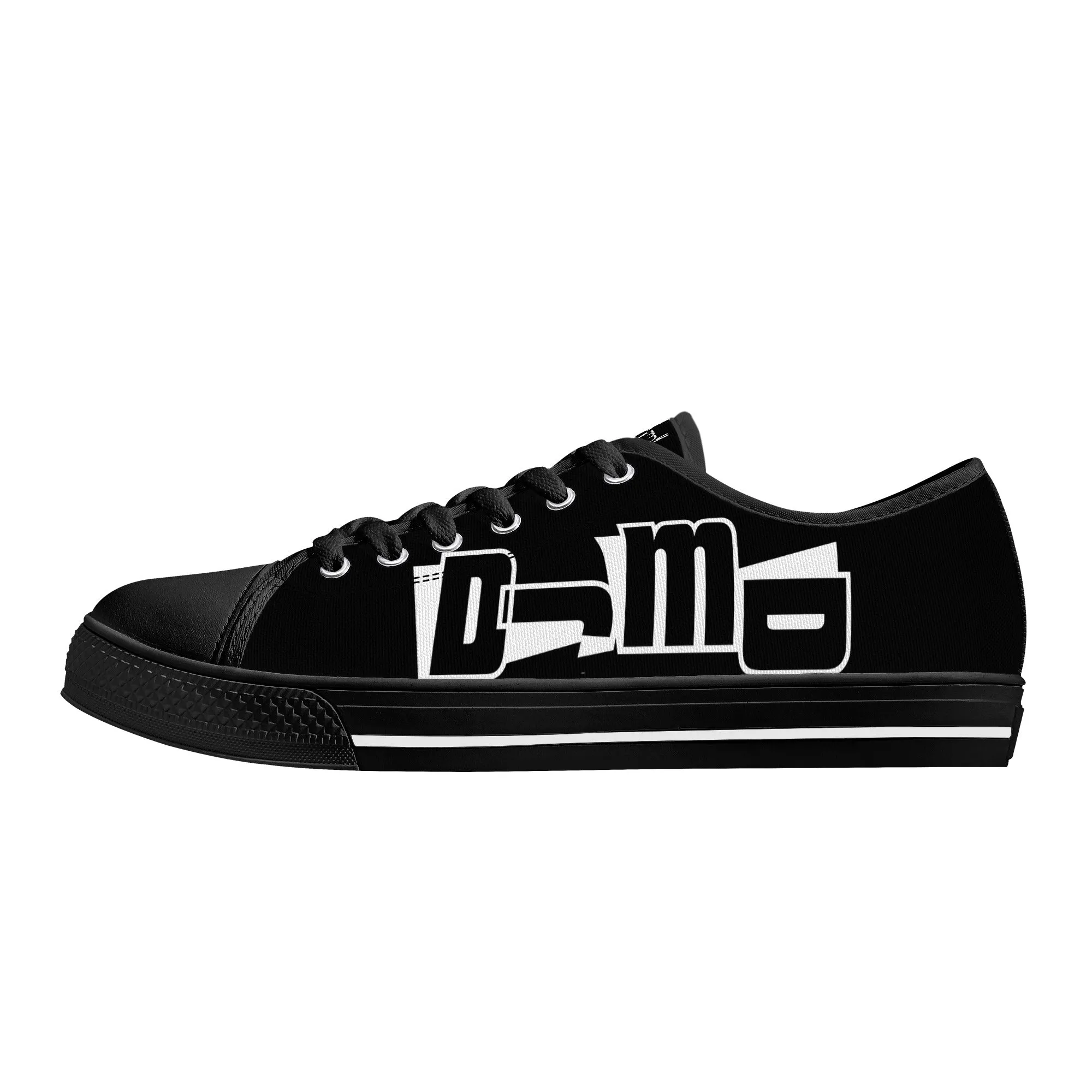 DJMD Womens Low Top Canvas Shoes - Customized Tongue