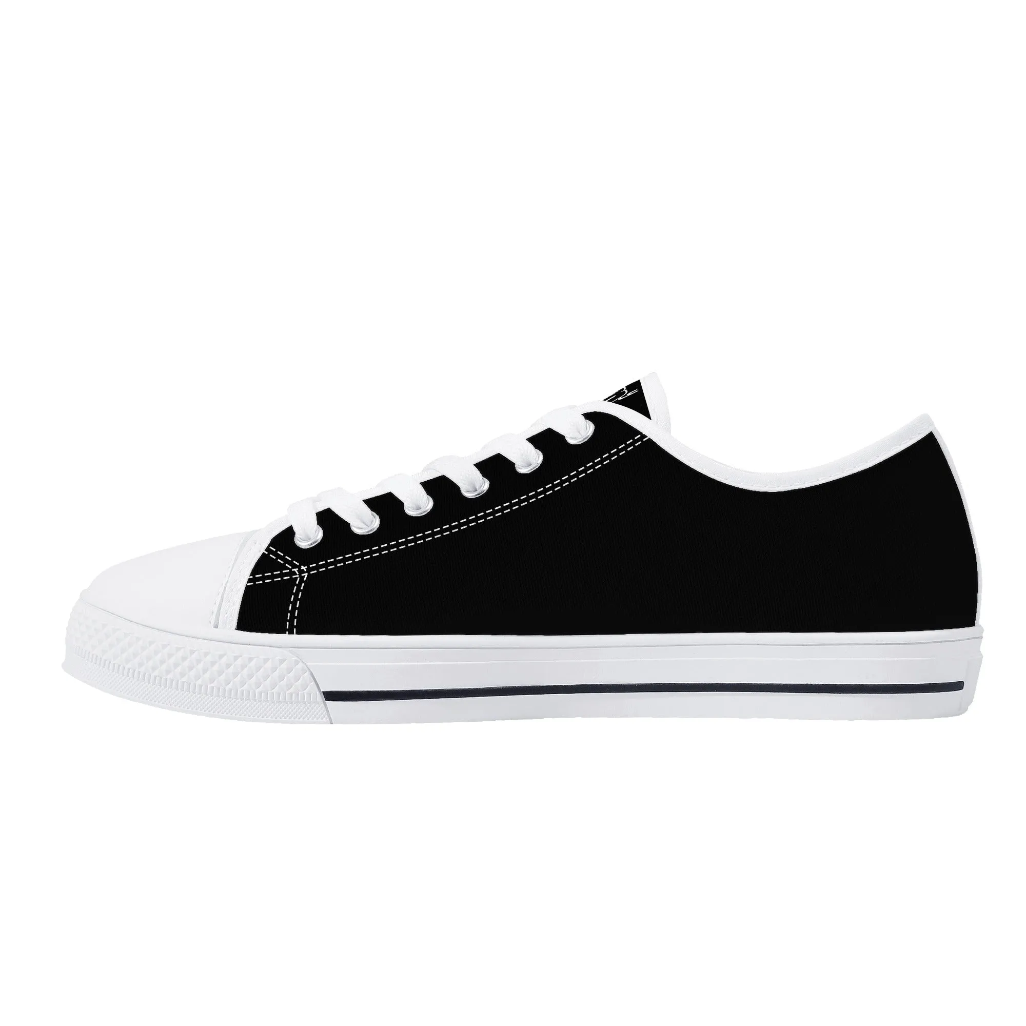 DJMD Womens Low Top Canvas Shoes - Customized Tongue