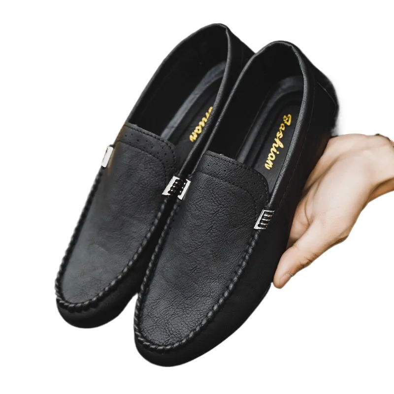 Doudou shoes men's 2024 summer new casual loafers driving a pedal Internet celebrity men's shoes lightweight summer trendy shoes