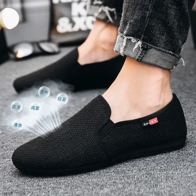 Doudou shoes men's summer 2024 new low-cut men's casual shoes lazy one-on-one Korean version versatile trendy shoes for men
