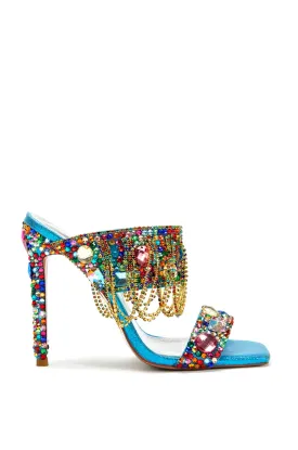 ENVIE-MULTI RHINESTONE STILETTO SANDAL
