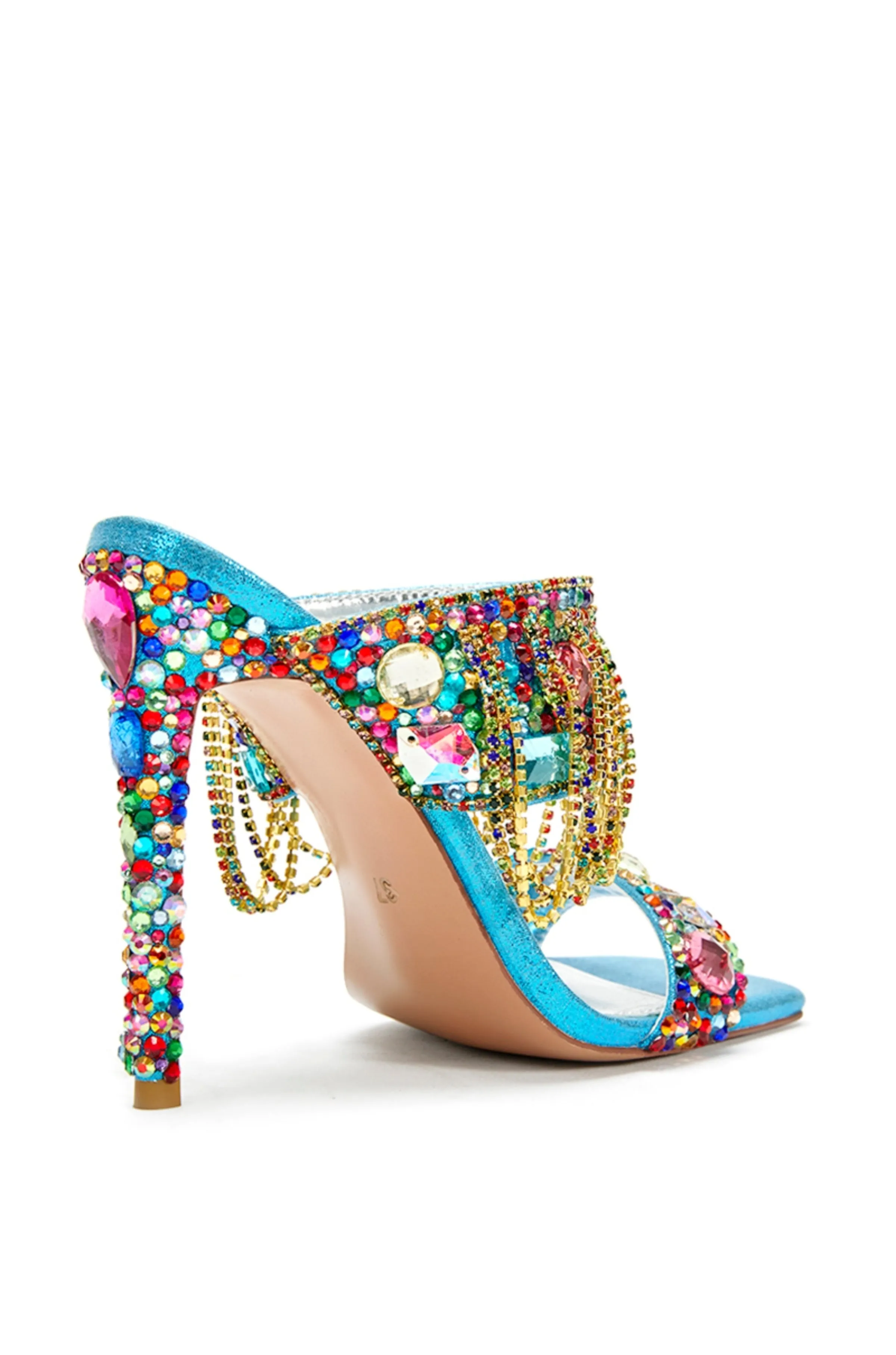 ENVIE-MULTI RHINESTONE STILETTO SANDAL