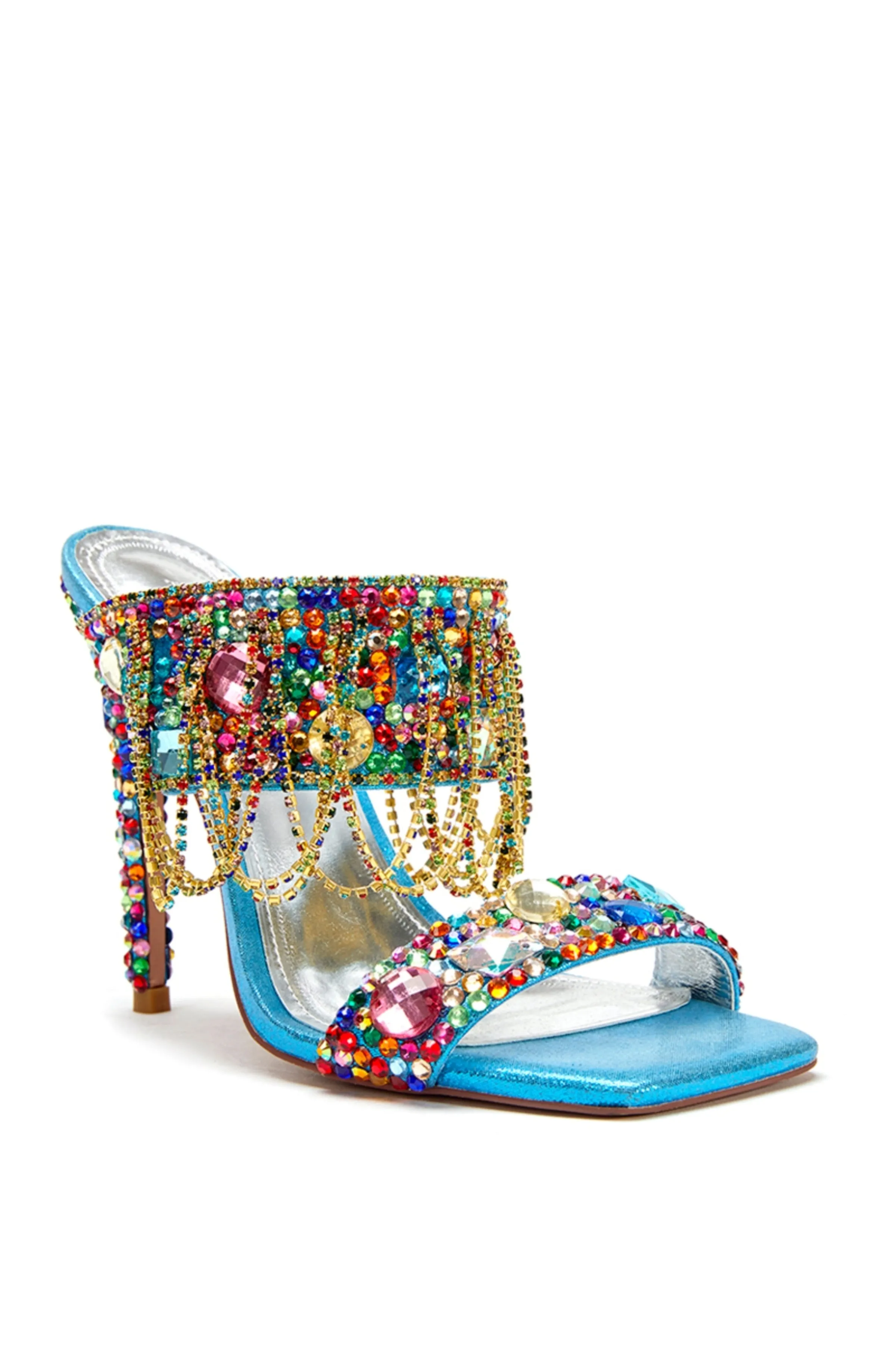 ENVIE-MULTI RHINESTONE STILETTO SANDAL