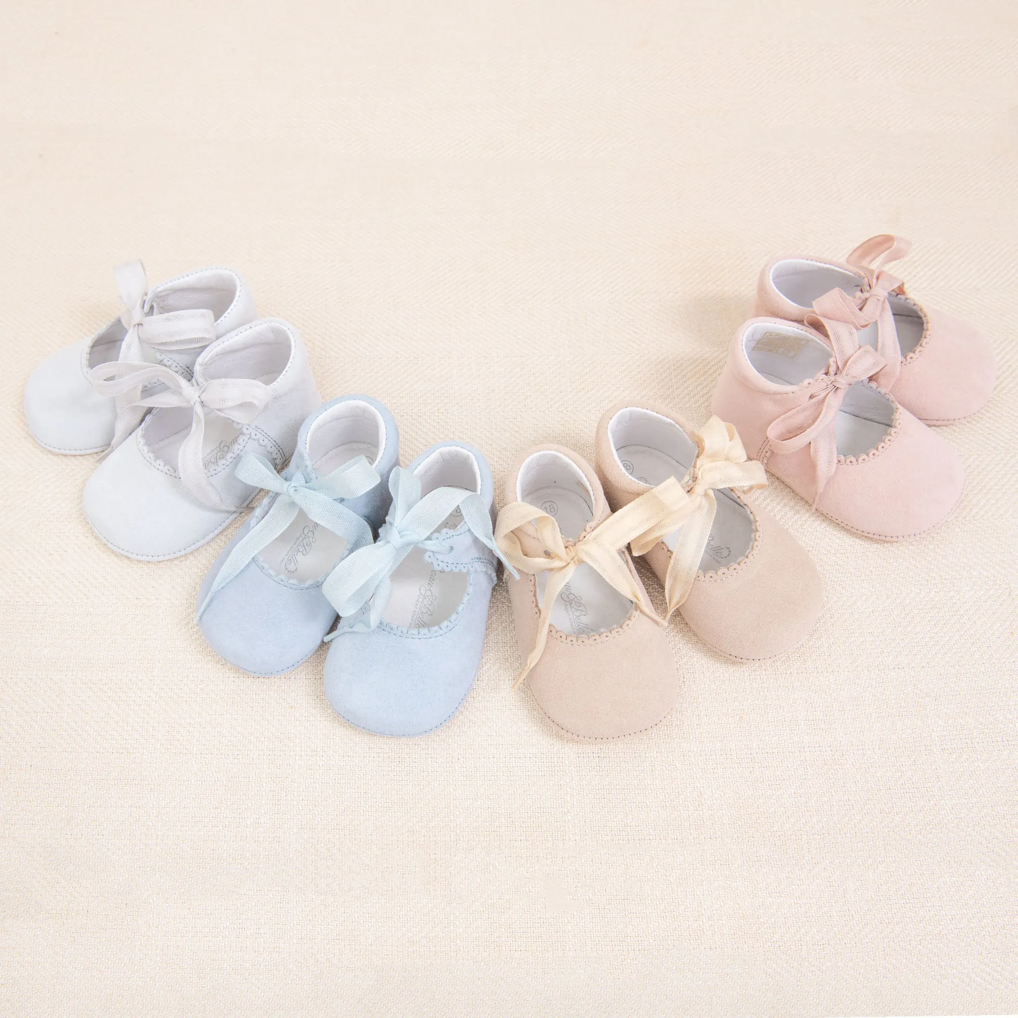 Girls Suede Tie Mary Janes