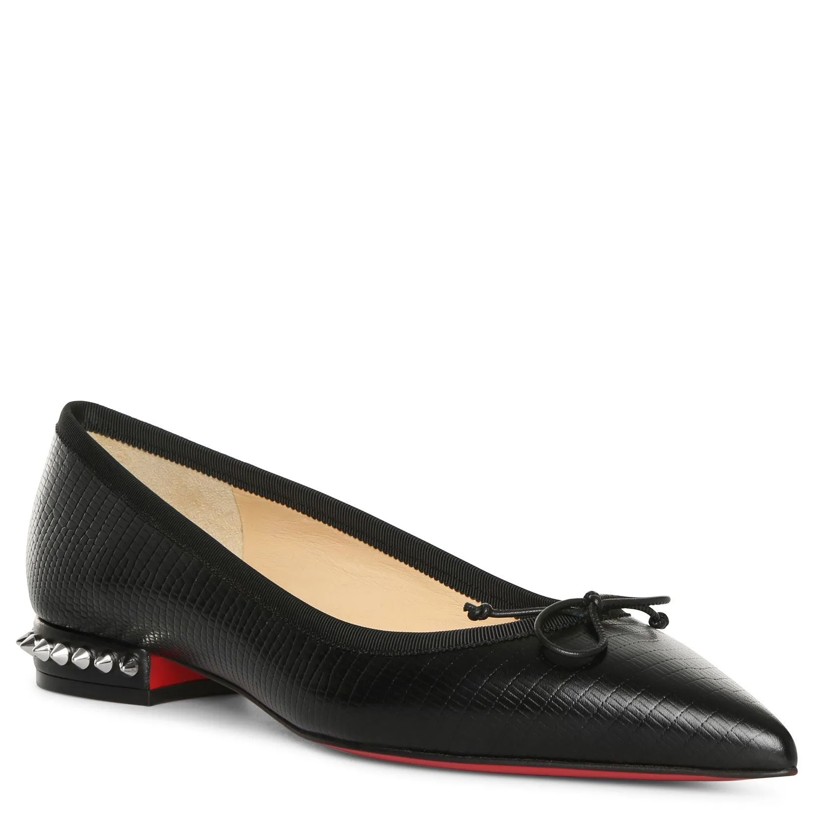 Hall printed leather ballet flats