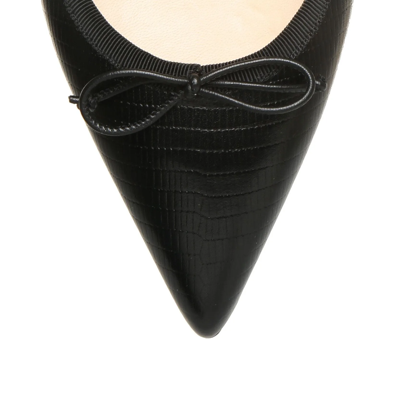 Hall printed leather ballet flats