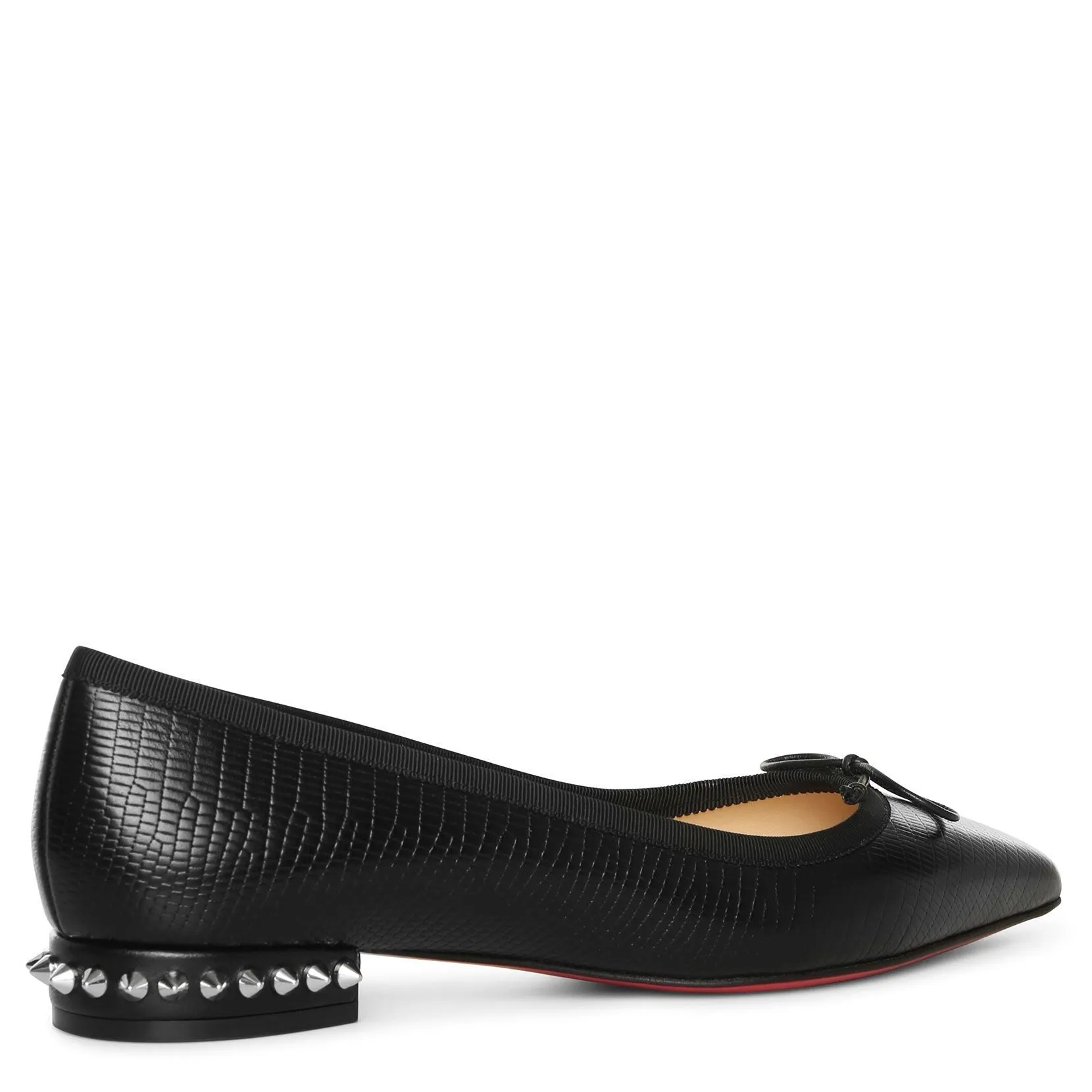 Hall printed leather ballet flats