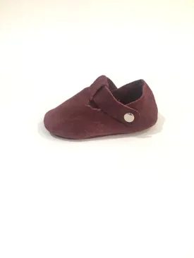Iris T-Bar Shoes - Plum Suede