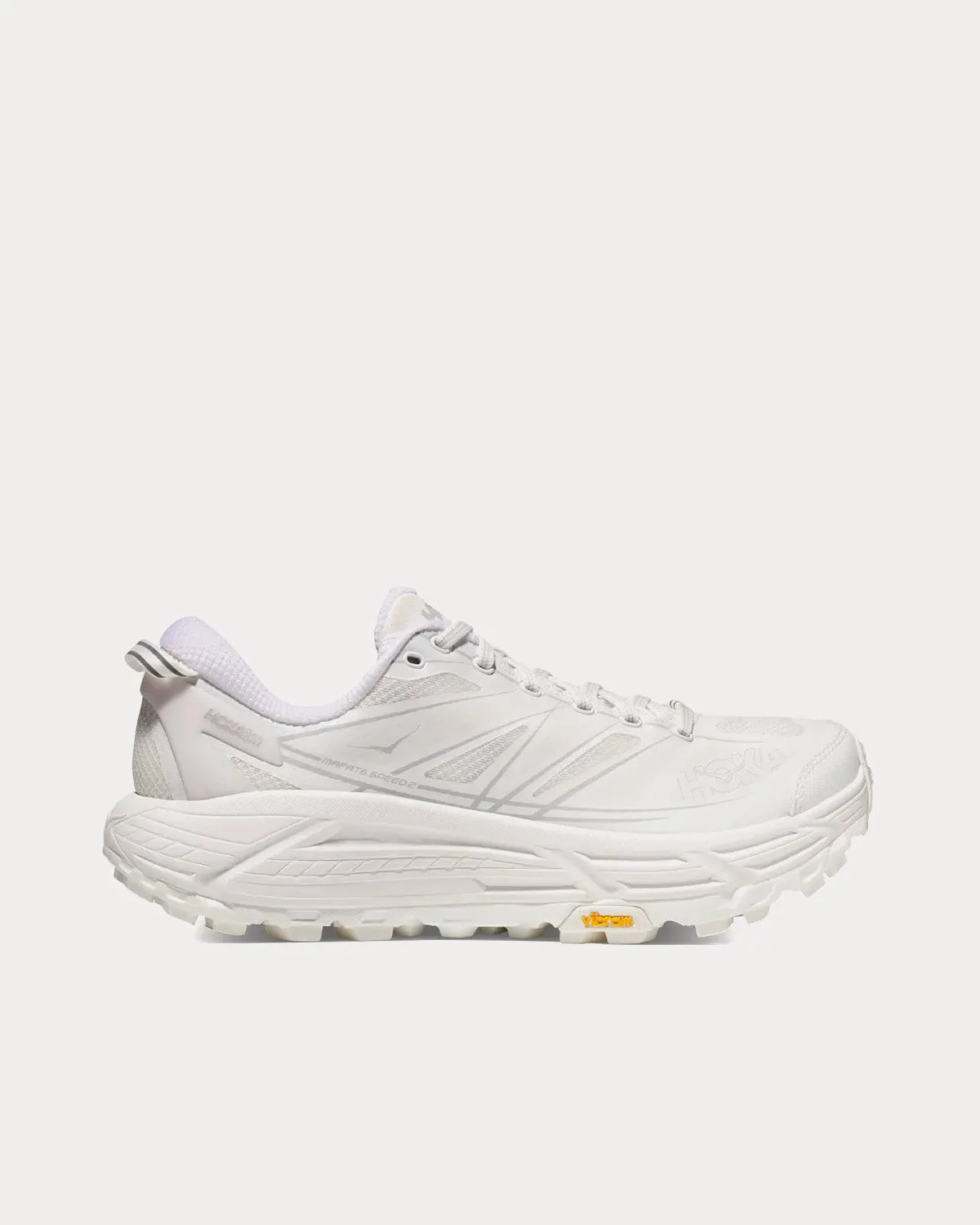 Mafate Speed 2 White / Lunar Rock Running Shoes