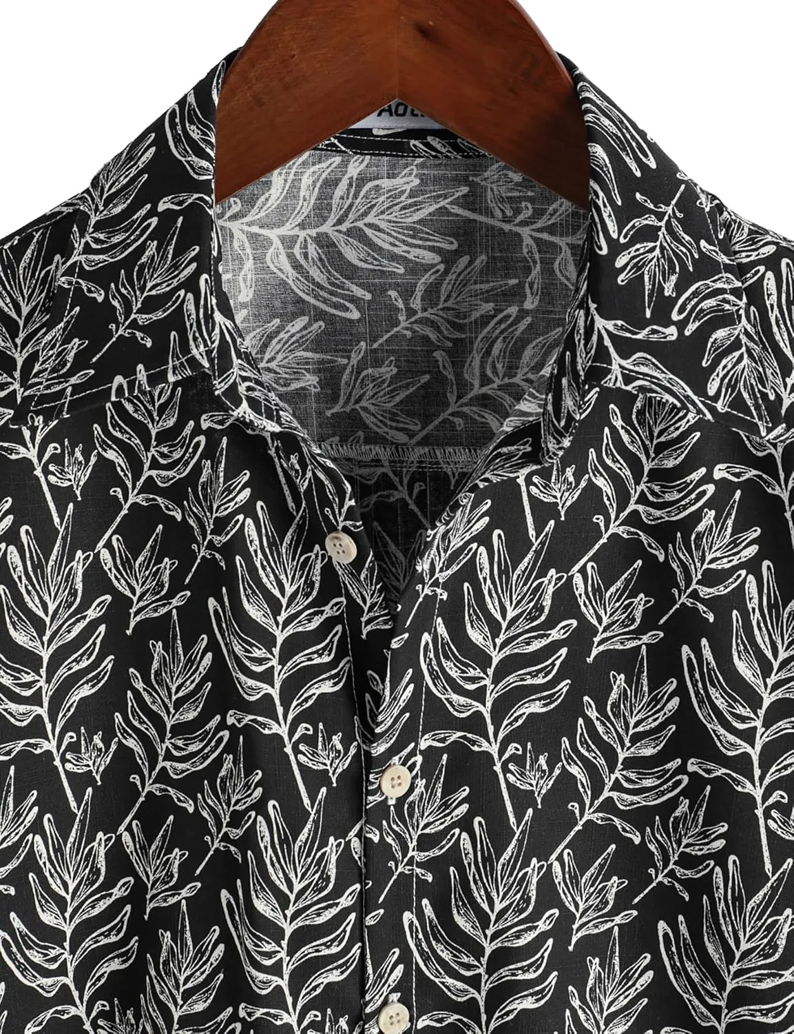 Mens Hawaiian Shirt Short Sleeve Button Down Cotton Floral Shirts Casual Tropical Beach Summer Shirts