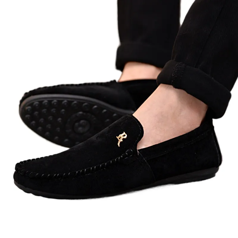 Men's loafers Korean version trendy men's shoes casual low-top cloth shoes lazy feet Doudou driving shoes non-slip and simple