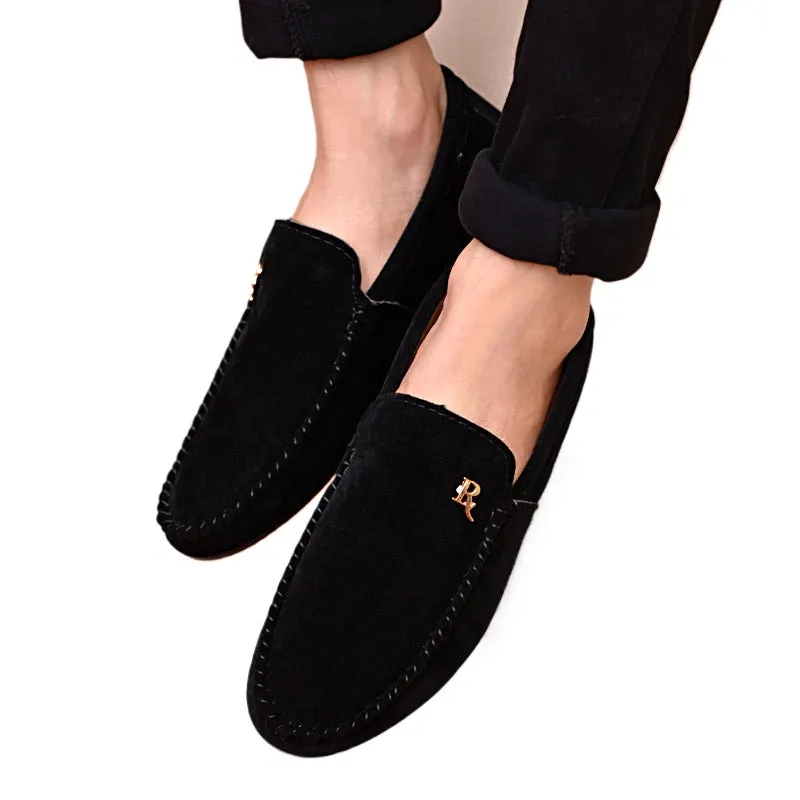 Men's loafers Korean version trendy men's shoes casual low-top cloth shoes lazy feet Doudou driving shoes non-slip and simple