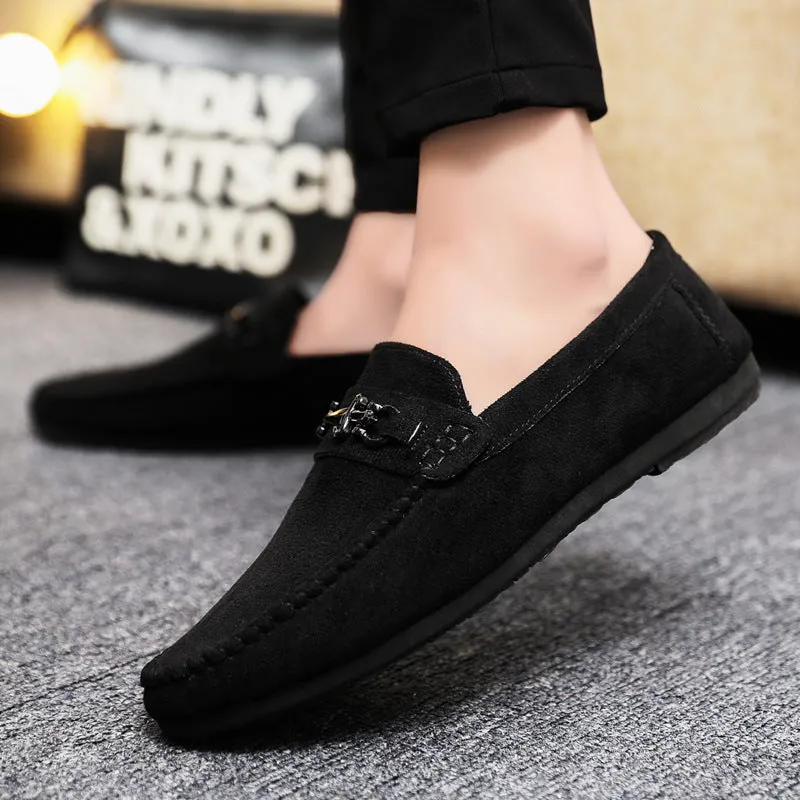 Men's shoes Men's one-foot loafers Doudou shoes Fashion shoes Summer British breathable trend Casual handmade new models