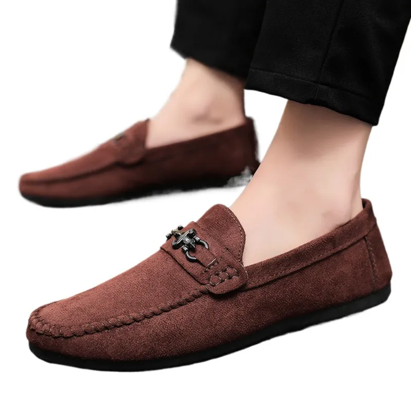 Men's shoes Men's one-foot loafers Doudou shoes Fashion shoes Summer British breathable trend Casual handmade new models