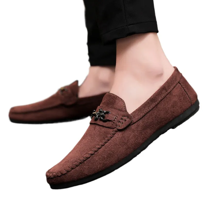 Men's shoes Men's one-foot loafers Doudou shoes Fashion shoes Summer British breathable trend Casual handmade new models