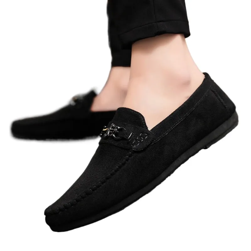 Men's shoes Men's one-foot loafers Doudou shoes Fashion shoes Summer British breathable trend Casual handmade new models