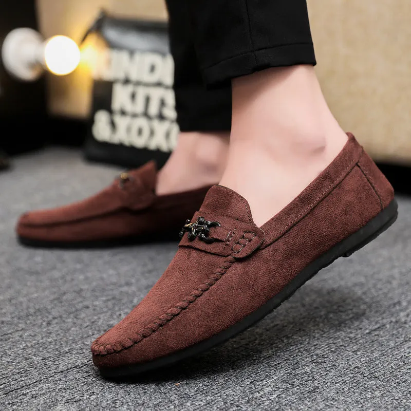 Men's shoes Men's one-foot loafers Doudou shoes Fashion shoes Summer British breathable trend Casual handmade new models