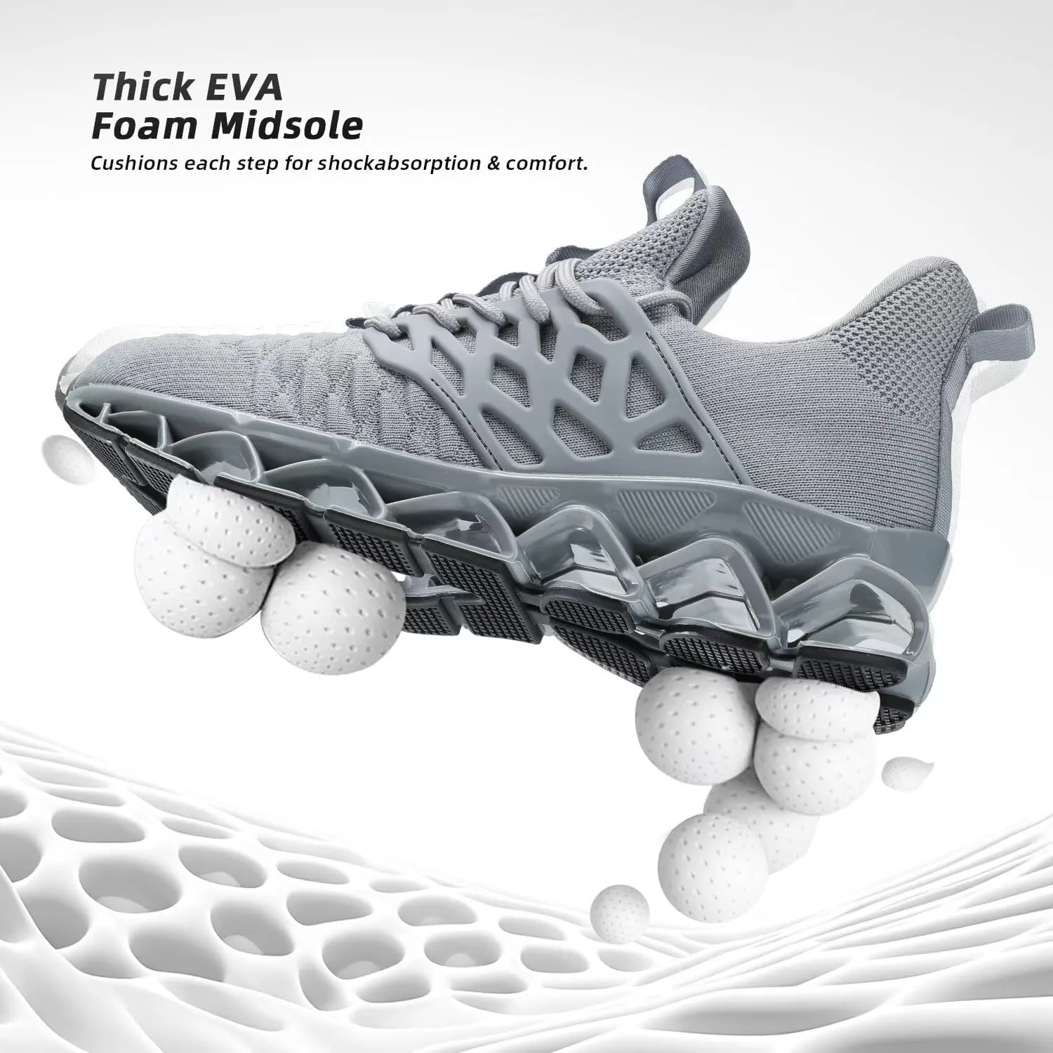 Mens Slip on Walking Shoes Running Blade Tennis Casual Fashion Sneakers Comfortable Non Slip Gym Athletic Sport Trainers
