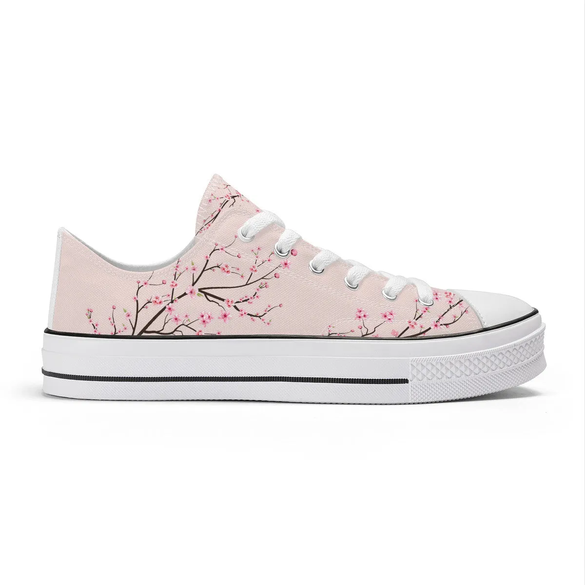 Rose Sakura Classic Low Top Canvas Shoes