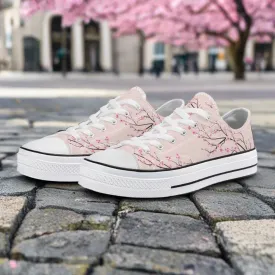 Rose Sakura Classic Low Top Canvas Shoes