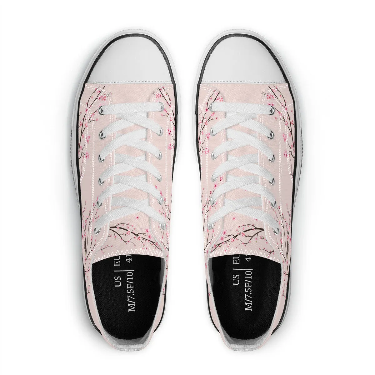 Rose Sakura Classic Low Top Canvas Shoes