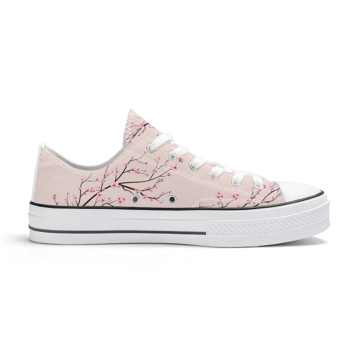 Rose Sakura Classic Low Top Canvas Shoes
